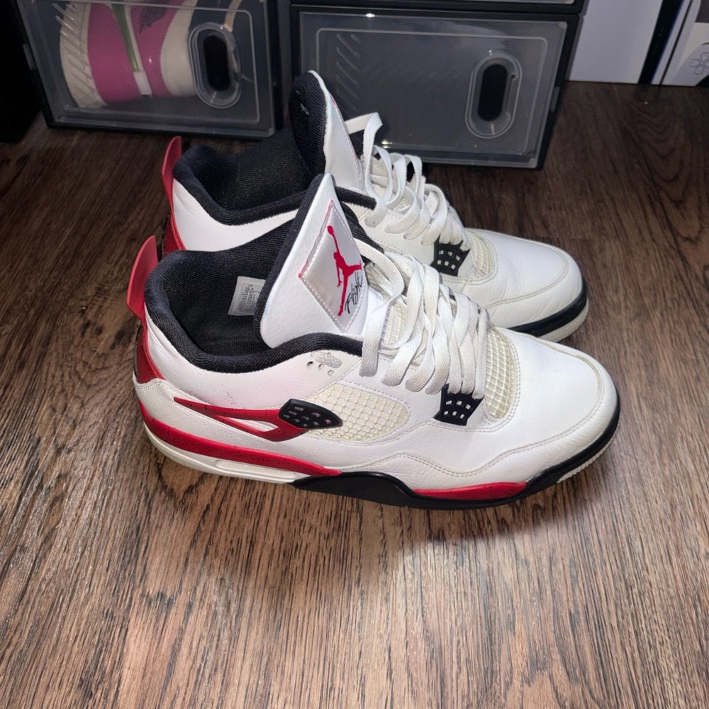 Air Jordan 4 Red Cement men’s size (10.5) - Picture 2 of 5